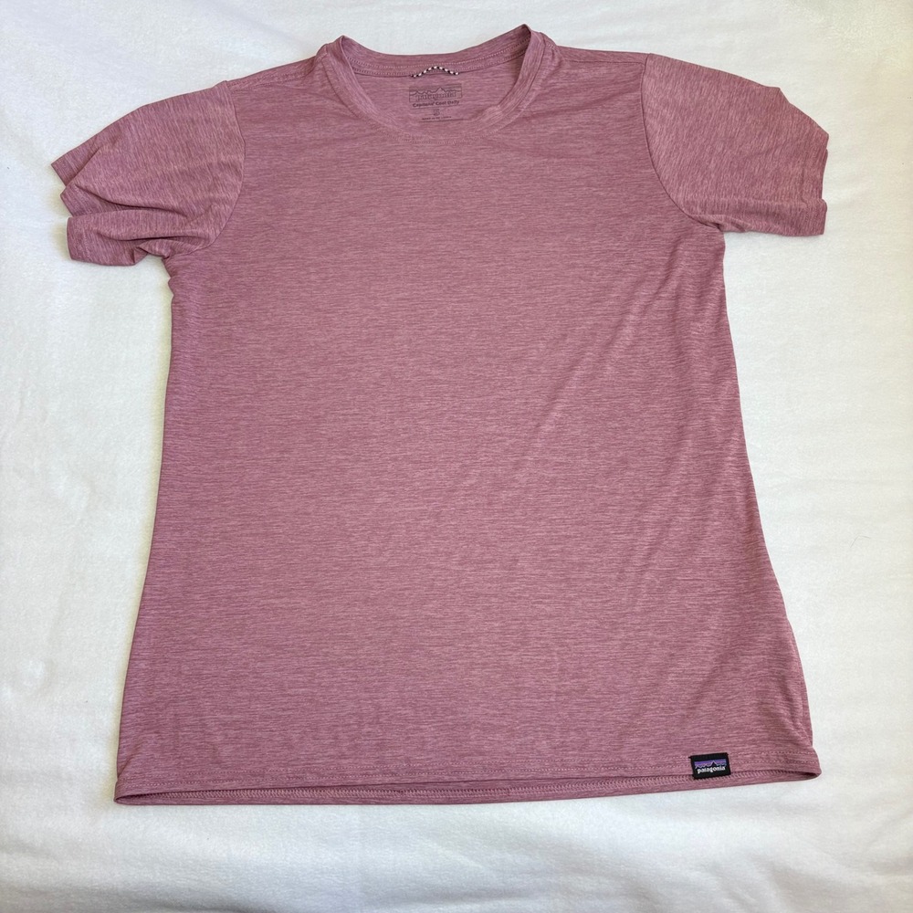 Patagonia Capilene Cool Daily Shirt Womens Small Pink Heathered Short Sleeve Tee